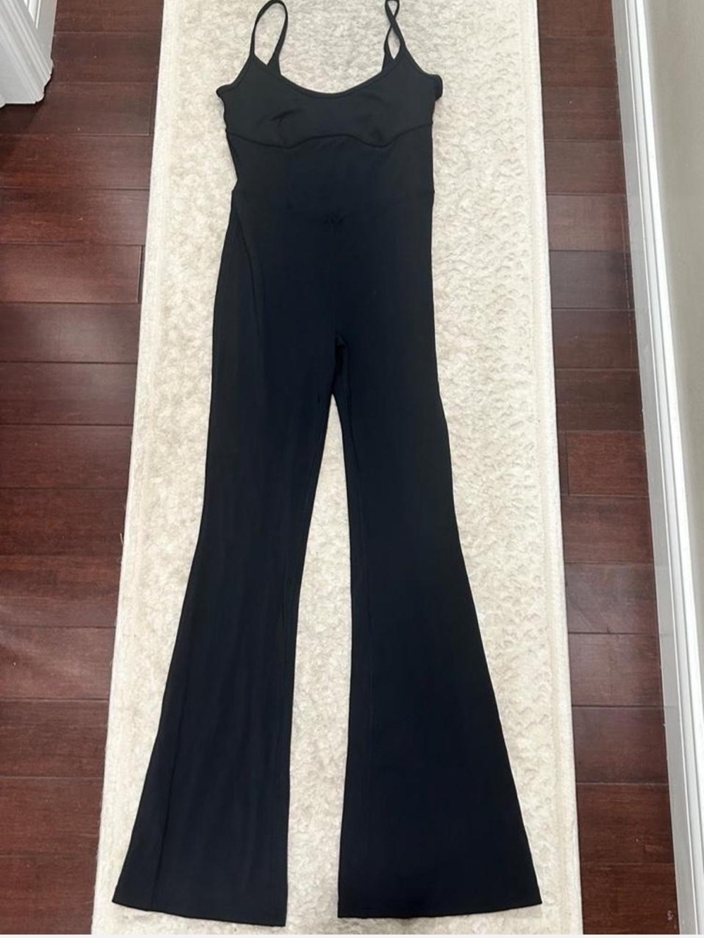 JoyLab Black Sleeveless Flared Jumpsuit